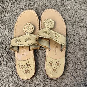 Jack Rogers Women's Cream Sandals (warn little bit but still in good condition)